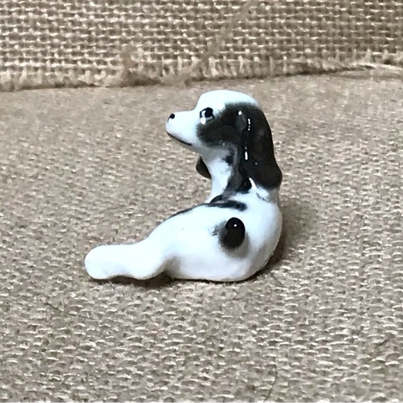 Vintage Miniature Springer Spaniel Figurine Bone China Puppy Dog Lover - Picture 5 of 6